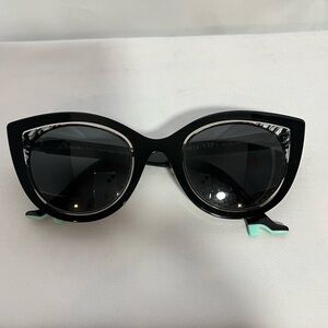 BOCCA Face A Face VIP 1 Black Tortoise Shell Cat Eye Leg Sunglasses